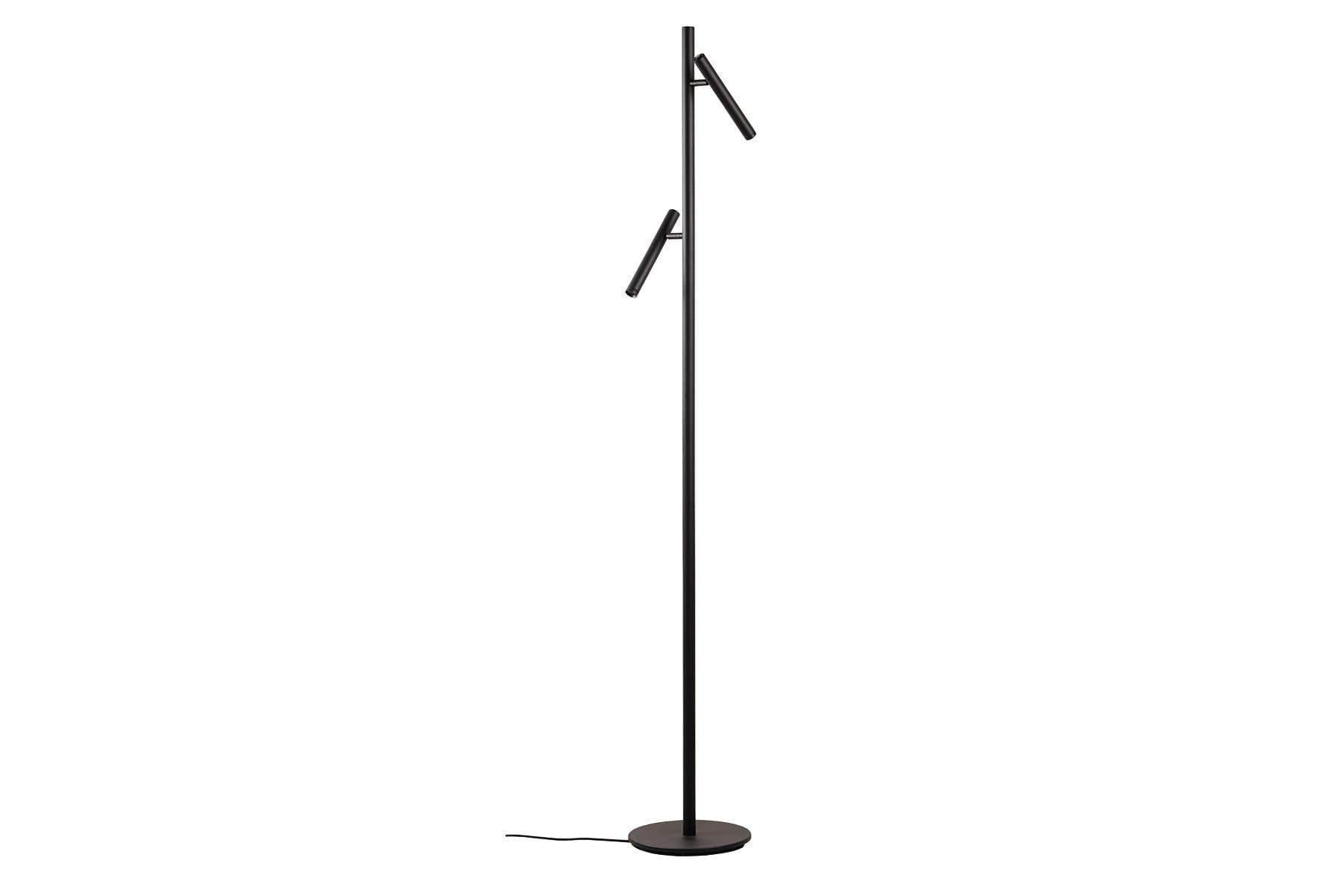 Sort Alto Floor gulvlampe med to fleksible LED-spots