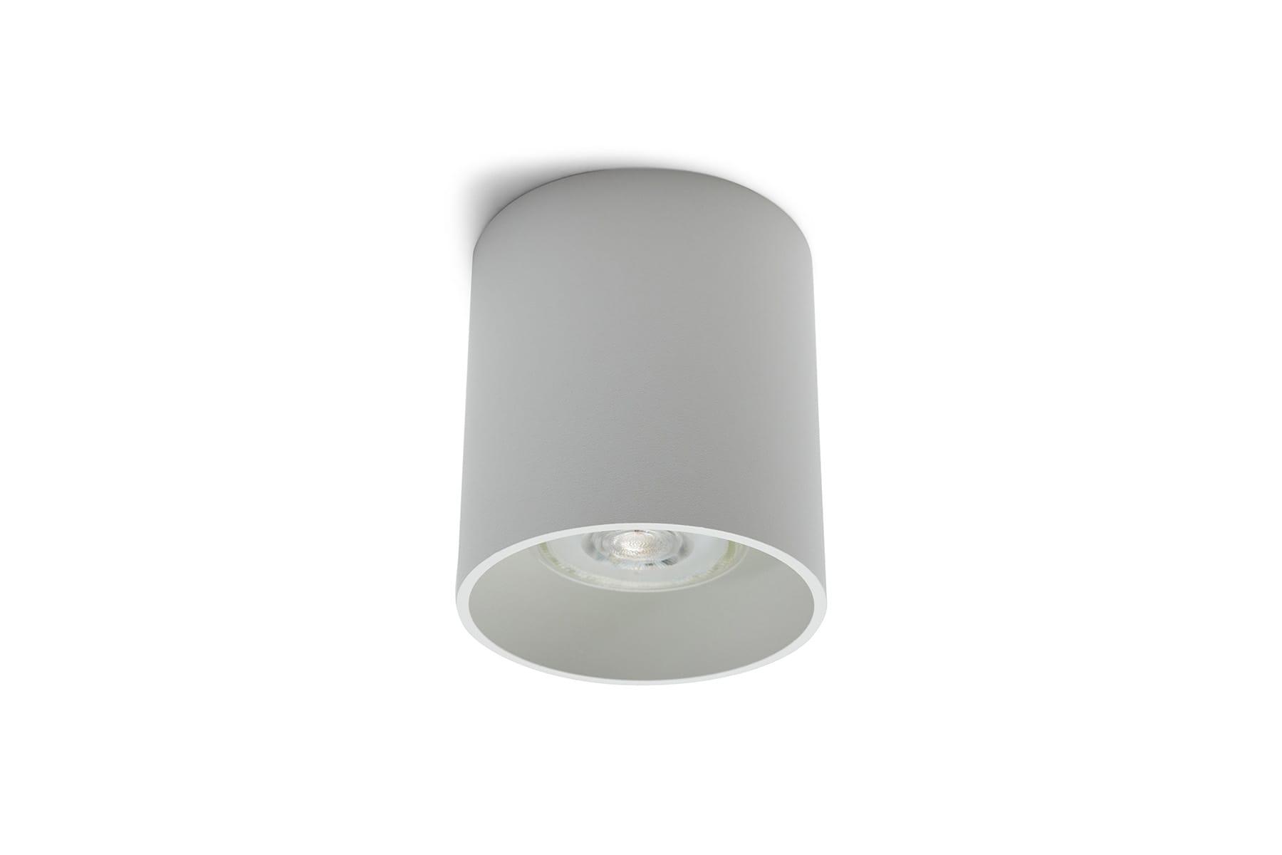 Hvid cylindrisk Tube Ceiling GU10 loftlampe