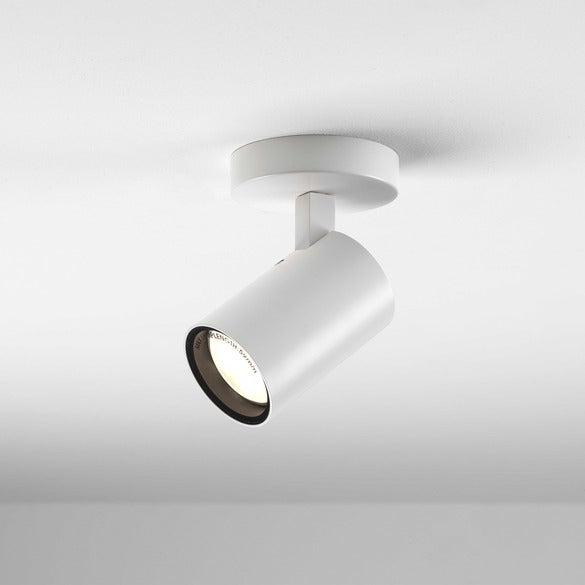 Aqua Single væg- og loftlampe i mat hvid med rundt glas fra Astro Lighting